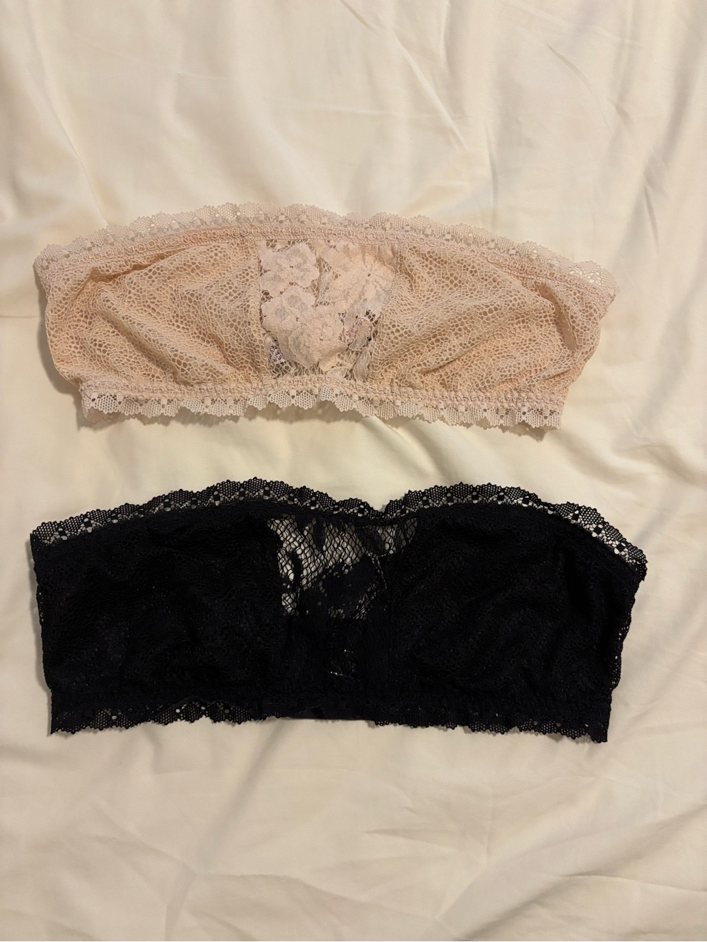 Victoria’s Secret Lace Bandeau Bralette (Set of 2)